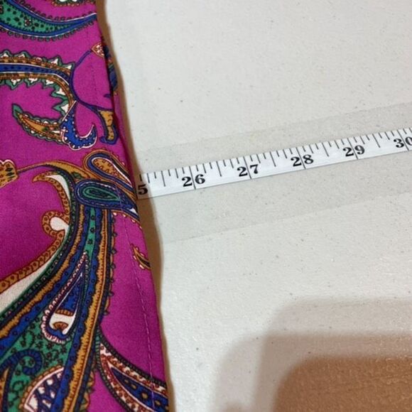 Let It Be Womens Paisley Print Henley Sleeveless Tank Top Multi-Color Size Large - Picture 10 of 11